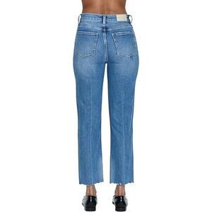 Revolve PISTOLA Charlie Straight Leg Jeans Sundown Wash High Rise Denim Size 25